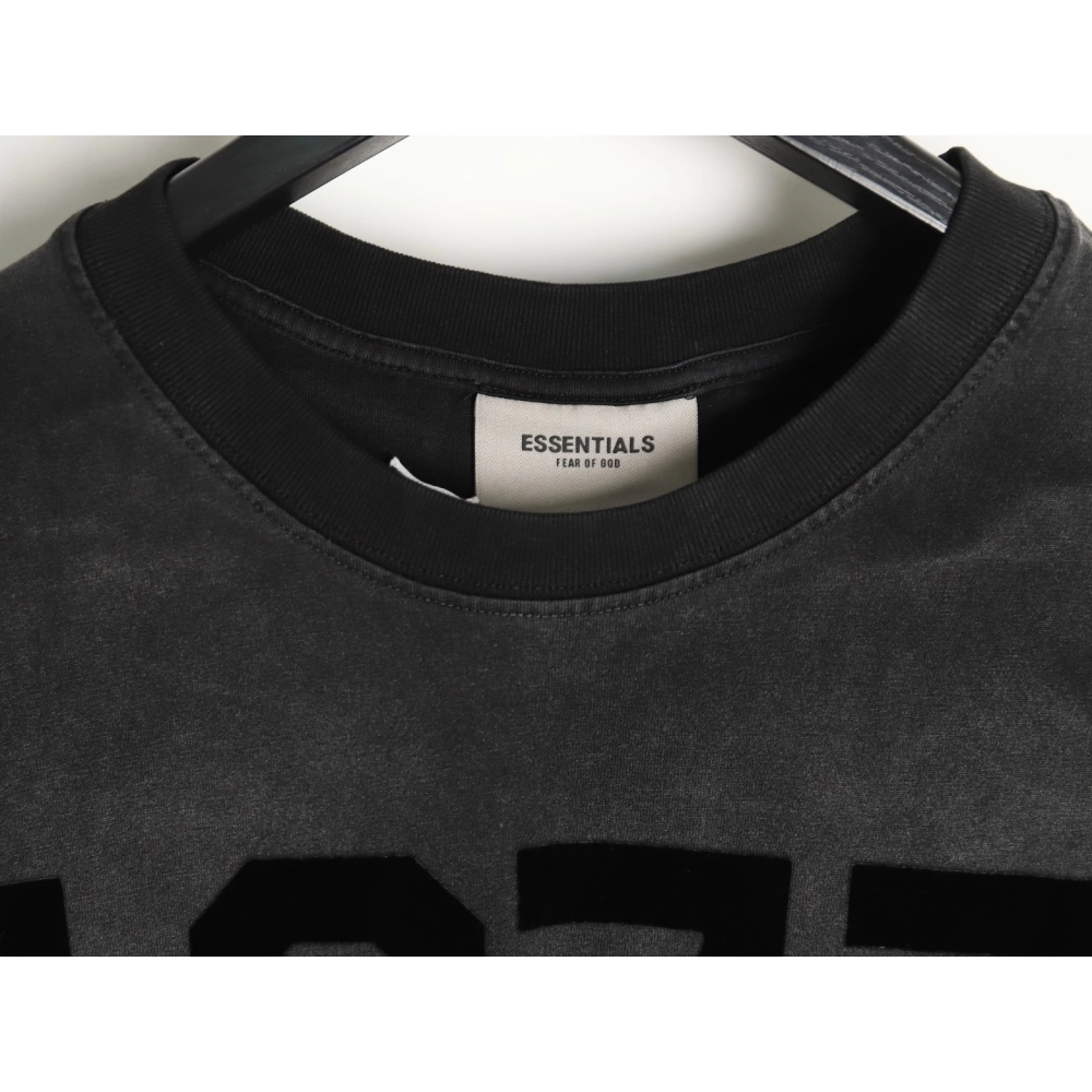 Fear Of God Washed 1977 Flocked Letter Printed Round Neck T-Shirt,All order with free shipping Fear of God