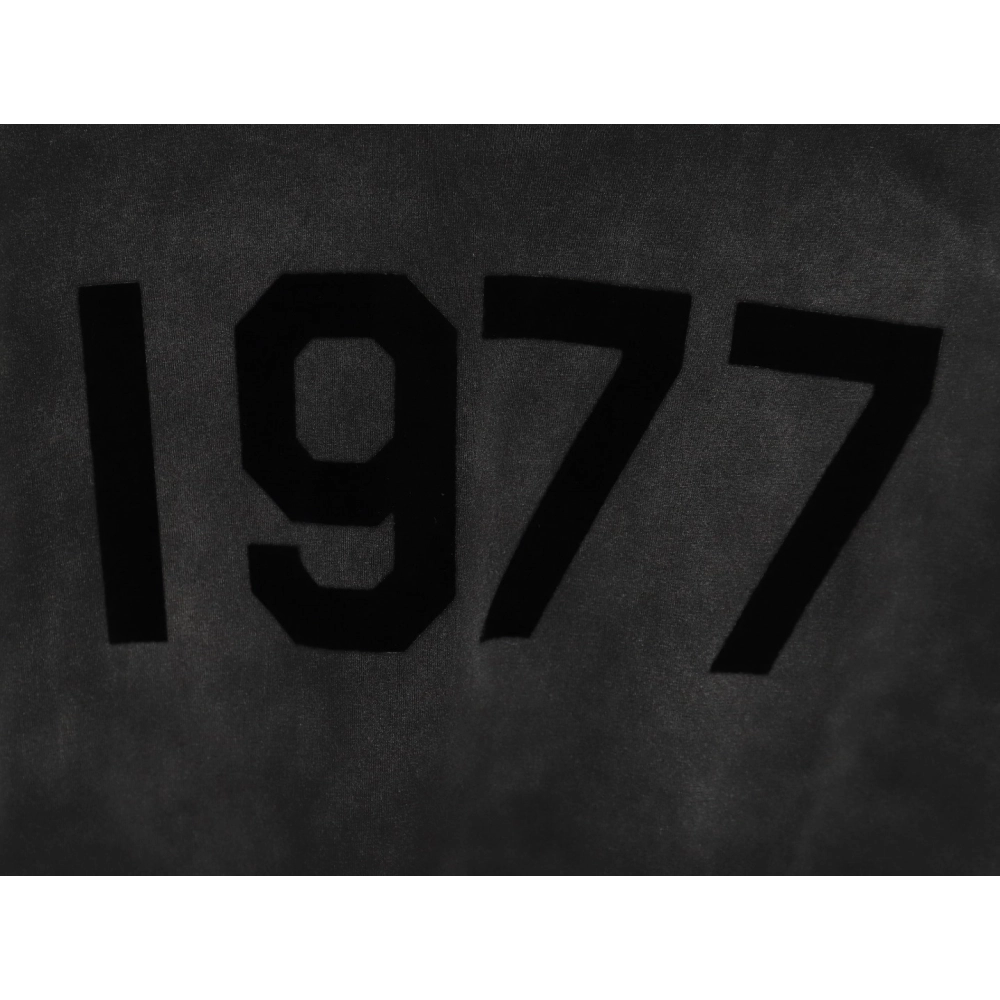 Fear Of God Washed 1977 Flocked Letter Printed Round Neck T-Shirt,All order with free shipping Fear of God