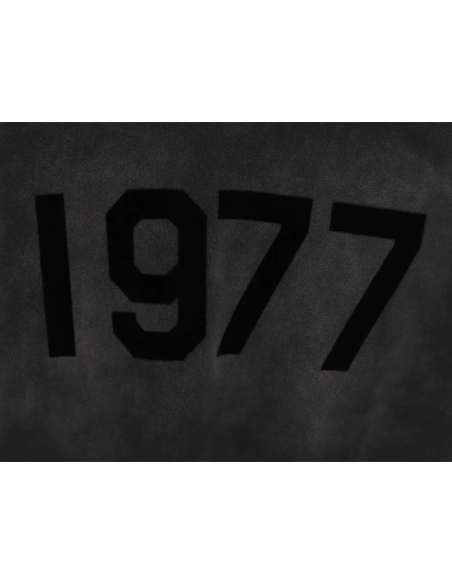 Fear Of God Washed 1977 Flocked Letter Printed Round Neck T-Shirt,All order with free shipping Fear of God