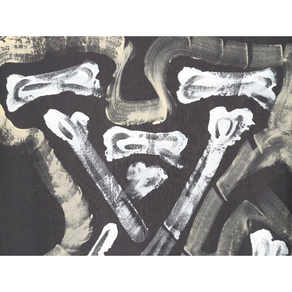 Reps Louis Vuitton washed damaged hand-painted round neck T-shirt,All order with free shipping Reps Louis Vuitton