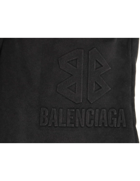 Balenciaga letter foam print washed distressed short-sleeved T-shirt,All order with free shipping Balenciaga