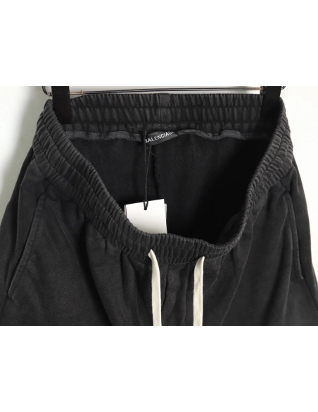 Balenciaga letter foam print washed distressed short-sleeved T-shirt,All order with free shipping Balenciaga