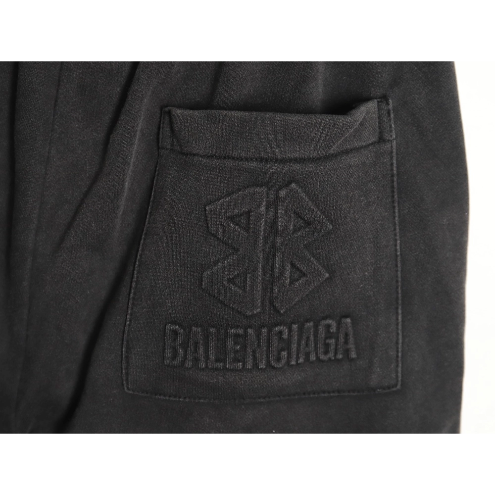 Balenciaga letter foam print washed distressed short-sleeved T-shirt,All order with free shipping Balenciaga