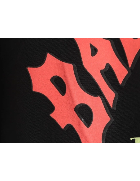 Balenciaga letter foam print washed distressed short-sleeved T-shirt,All order with free shipping Balenciaga