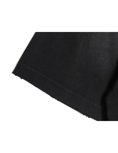 Balenciaga letter foam print washed distressed short-sleeved T-shirt,All order with free shipping Balenciaga