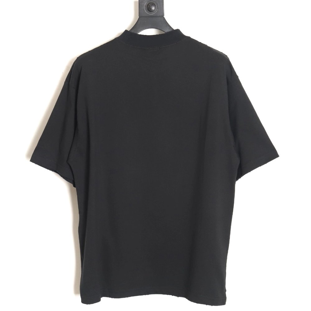 Balenciaga Crown rhinestone short-sleeved T-shirt,All order with free shipping Balenciaga