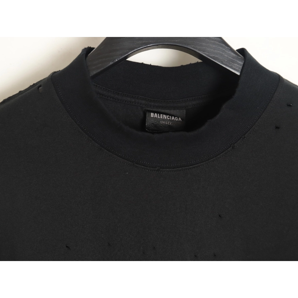 Balenciaga Crown rhinestone short-sleeved T-shirt,All order with free shipping Balenciaga