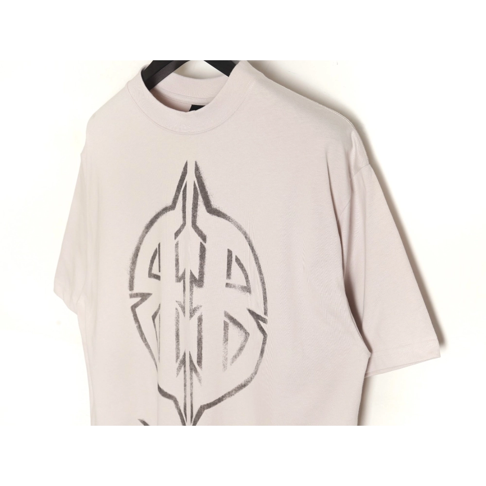 Balenciaga totem hand-painted graffiti short-sleeved T-shirt,All order with free shipping Balenciaga