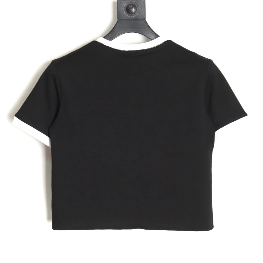 miumiu patch logo short-sleeved T-shirt TSK1,All order with free shipping Miu Miu