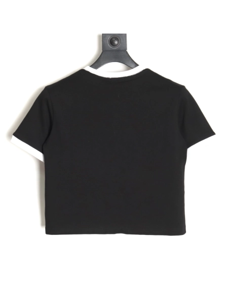 miumiu patch logo short-sleeved T-shirt TSK1,All order with free shipping Miu Miu