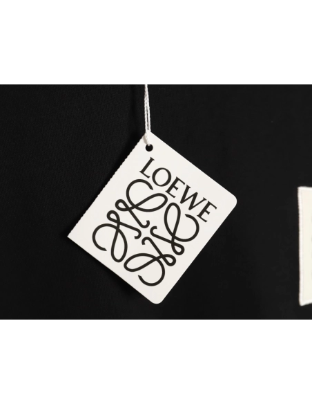 Loewe 24ss chest patch logo embroidered short-sleeved T-shirt TSK1,All order with free shipping Loewe