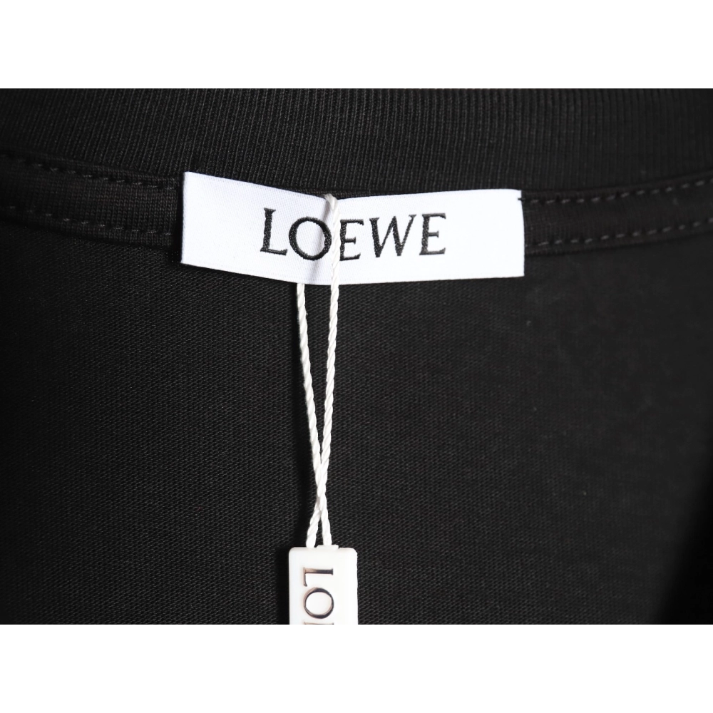 Loewe 24ss chest patch logo embroidered short-sleeved T-shirt TSK1,All order with free shipping Loewe