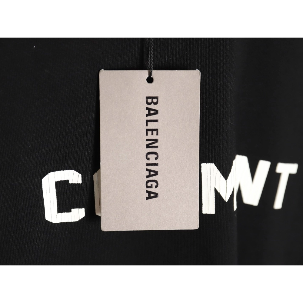 Balenciaga No Comments Cracked Print Washed Ripped Short Sleeve T-shirt TSK1,All order with free shipping Balenciaga