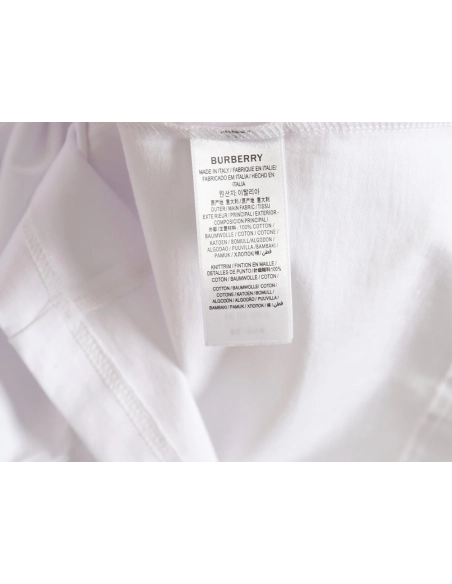 Burberry 24ss signature logo embroidered short sleeve T-shirt,All order with free shipping Burberry