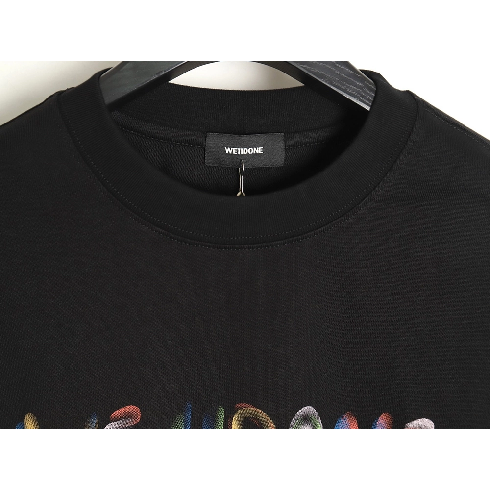 WE11 DONE 24SS graffiti logo short-sleeved T-shirt TSK1,All order with free shipping We11done