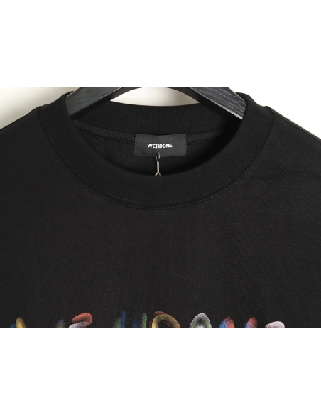 WE11 DONE 24SS graffiti logo short-sleeved T-shirt TSK1,All order with free shipping We11done