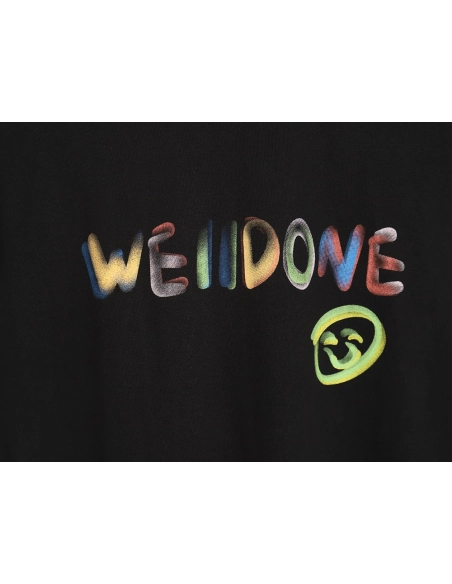 WE11 DONE 24SS graffiti logo short-sleeved T-shirt TSK1,All order with free shipping We11done