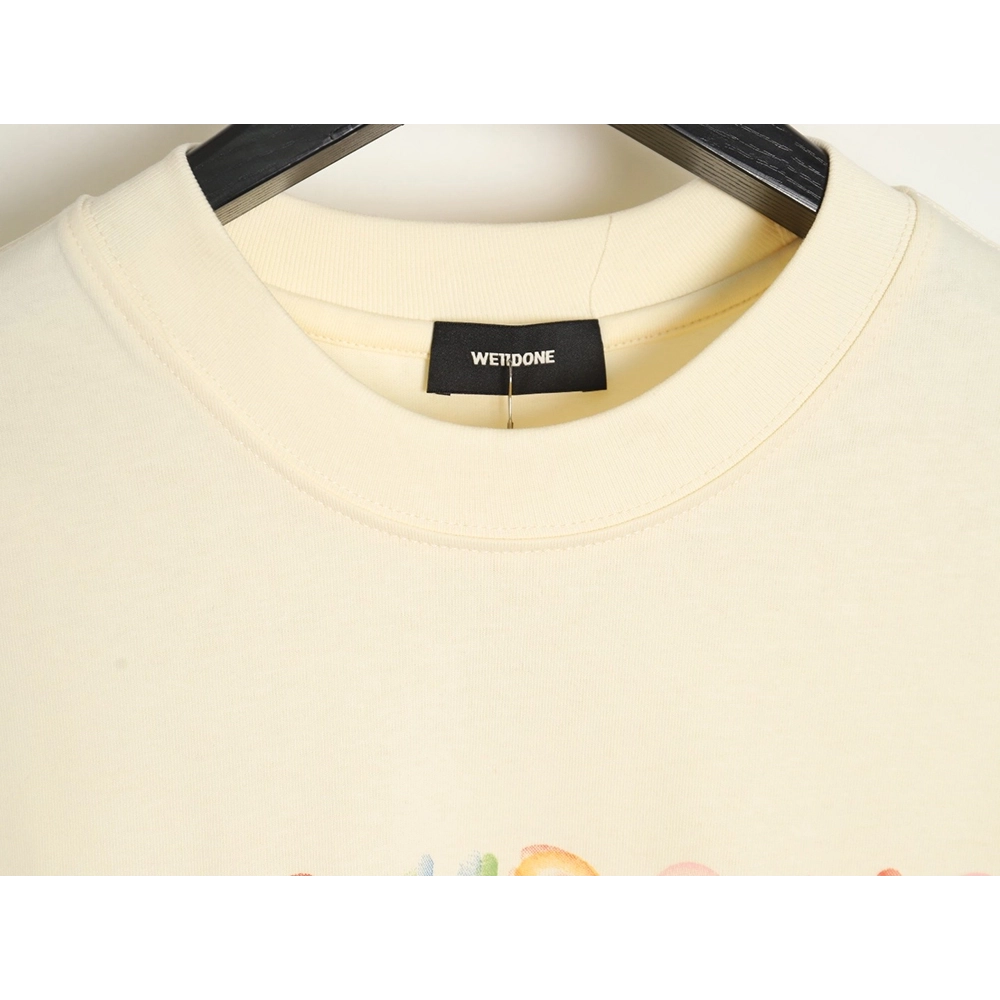 WE11 DONE 24SS graffiti logo short-sleeved T-shirt,All order with free shipping We11done