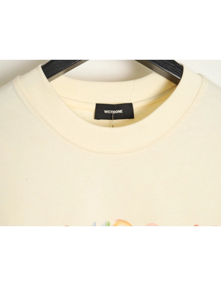 WE11 DONE 24SS graffiti logo short-sleeved T-shirt,All order with free shipping We11done