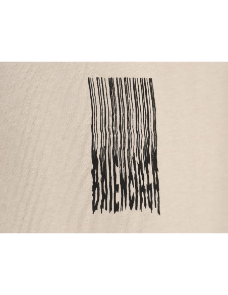 Balenciaga fringed waterfall print short-sleeved T-shirt TSK1,All order with free shipping Balenciaga