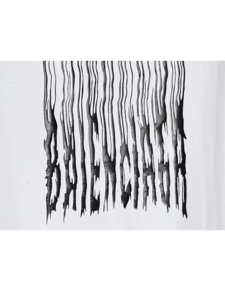 Balenciaga fringed waterfall print short-sleeved T-shirt,All order with free shipping Balenciaga