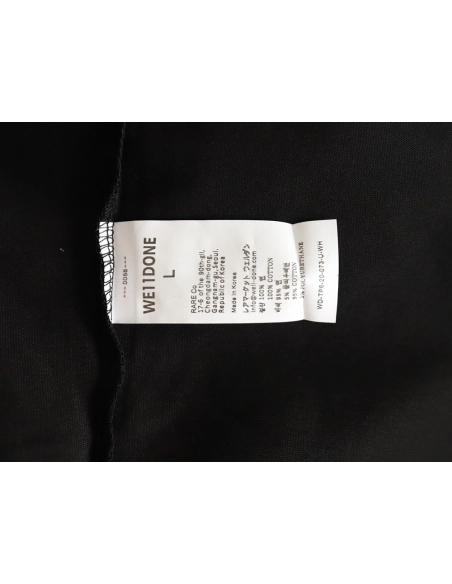 WE11 DONE Simple Love Letters Embroidery Round Neck Short Sleeve T-shirt TSK1,All order with free shipping We11done