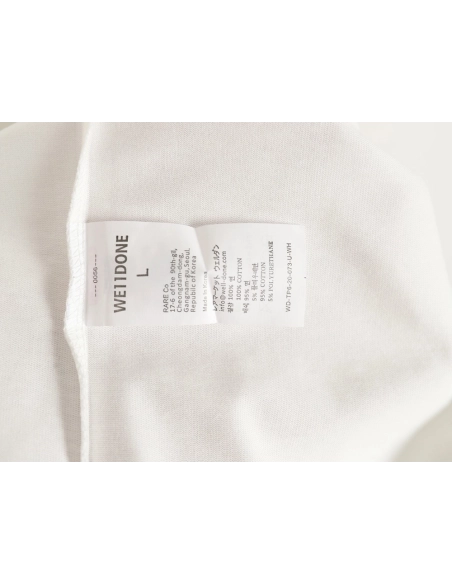 WE11 DONE Simple Love Letters Embroidery Round Neck Short Sleeve T-shirt,All order with free shipping We11done