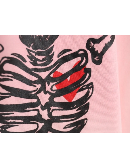 WE11 DONE 24SS skull print washed gradient couple short-sleeved T-shirt,All order with free shipping We11done