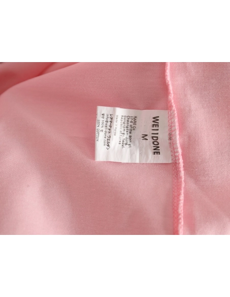 WE11 DONE 24SS skull print washed gradient couple short-sleeved T-shirt,All order with free shipping We11done