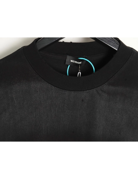 WE11 DONE 2024ss skull print washed gradient couple short-sleeved T-shirt,All order with free shipping We11done