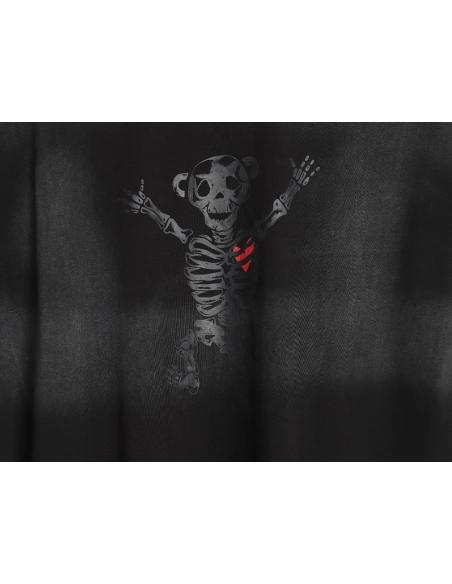 WE11 DONE 2024ss skull print washed gradient couple short-sleeved T-shirt,All order with free shipping We11done