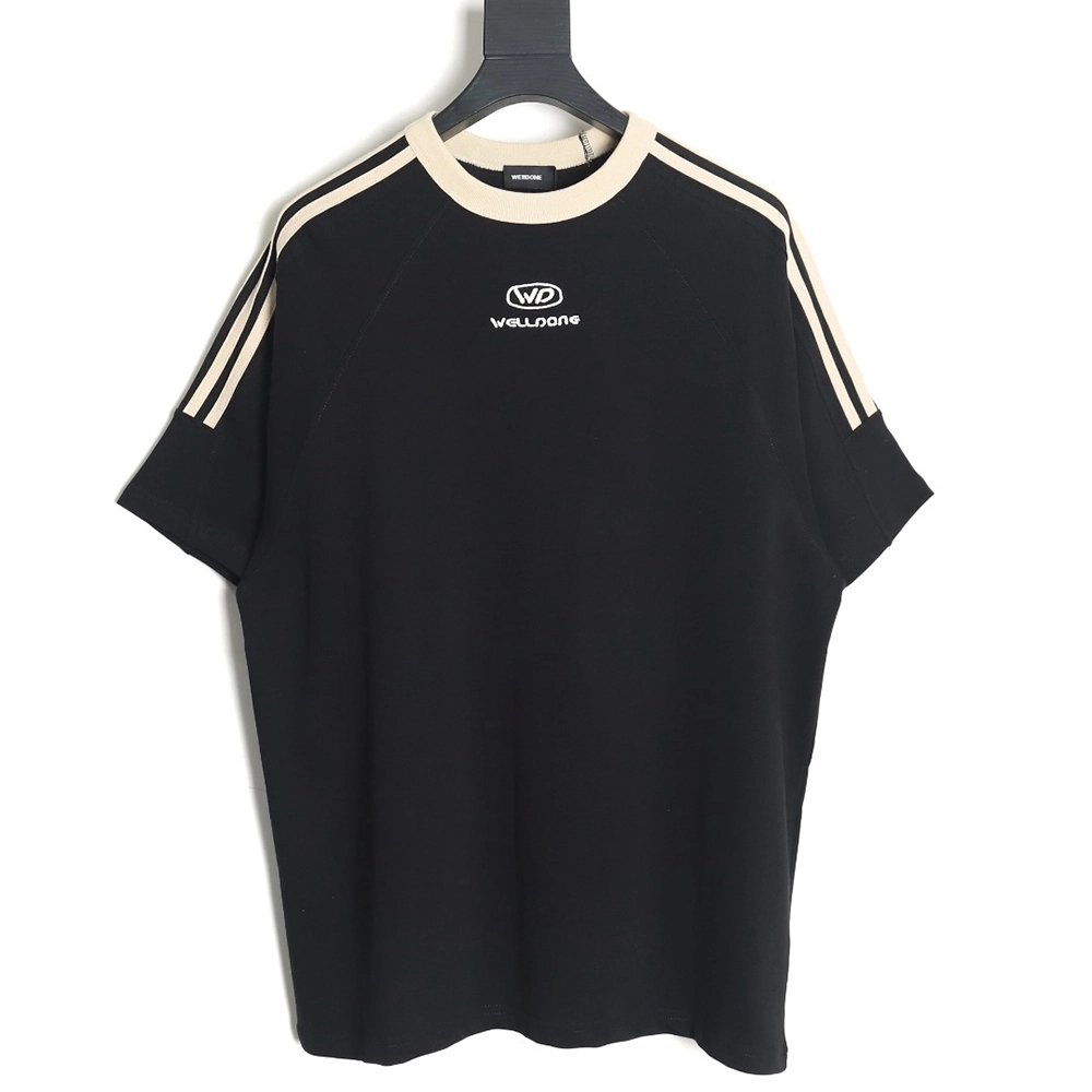 WE11 DONE 24SS WE Ribbon Short Sleeve T-Shirt,All order with free shipping We11done