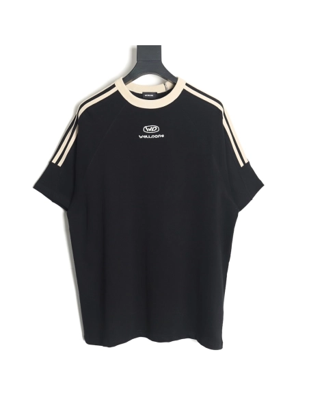 WE11 DONE 24SS WE Ribbon Short Sleeve T-Shirt,All order with free shipping We11done