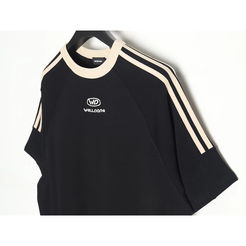 WE11 DONE 24SS WE Ribbon Short Sleeve T-Shirt,All order with free shipping We11done