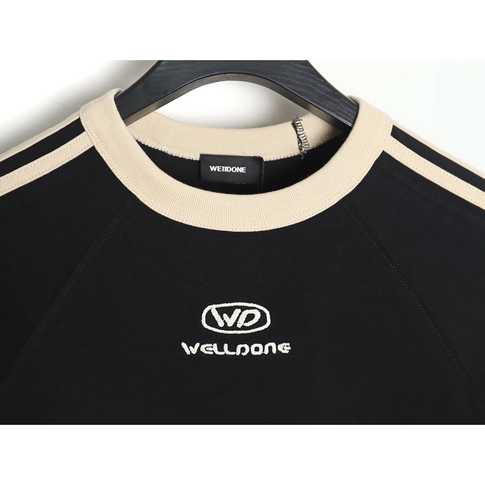 WE11 DONE 24SS WE Ribbon Short Sleeve T-Shirt,All order with free shipping We11done