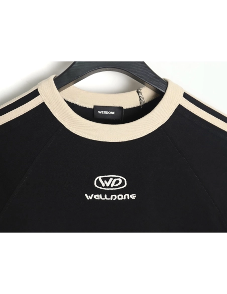 WE11 DONE 24SS WE Ribbon Short Sleeve T-Shirt,All order with free shipping We11done