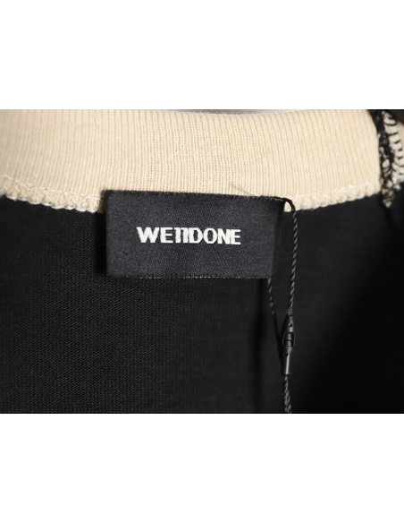 WE11 DONE 24SS WE Ribbon Short Sleeve T-Shirt,All order with free shipping We11done