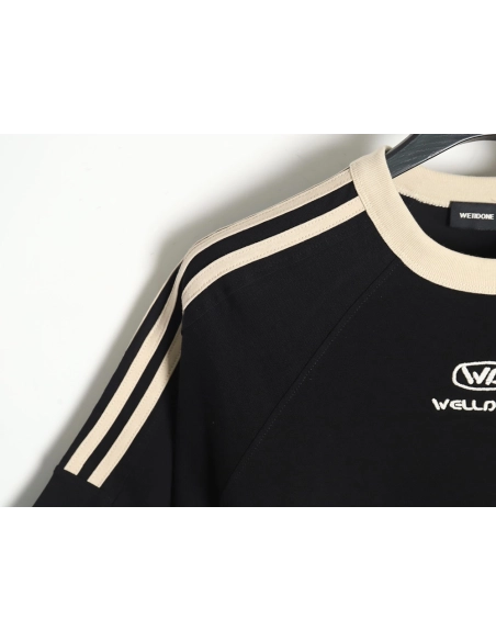 WE11 DONE 24SS WE Ribbon Short Sleeve T-Shirt,All order with free shipping We11done