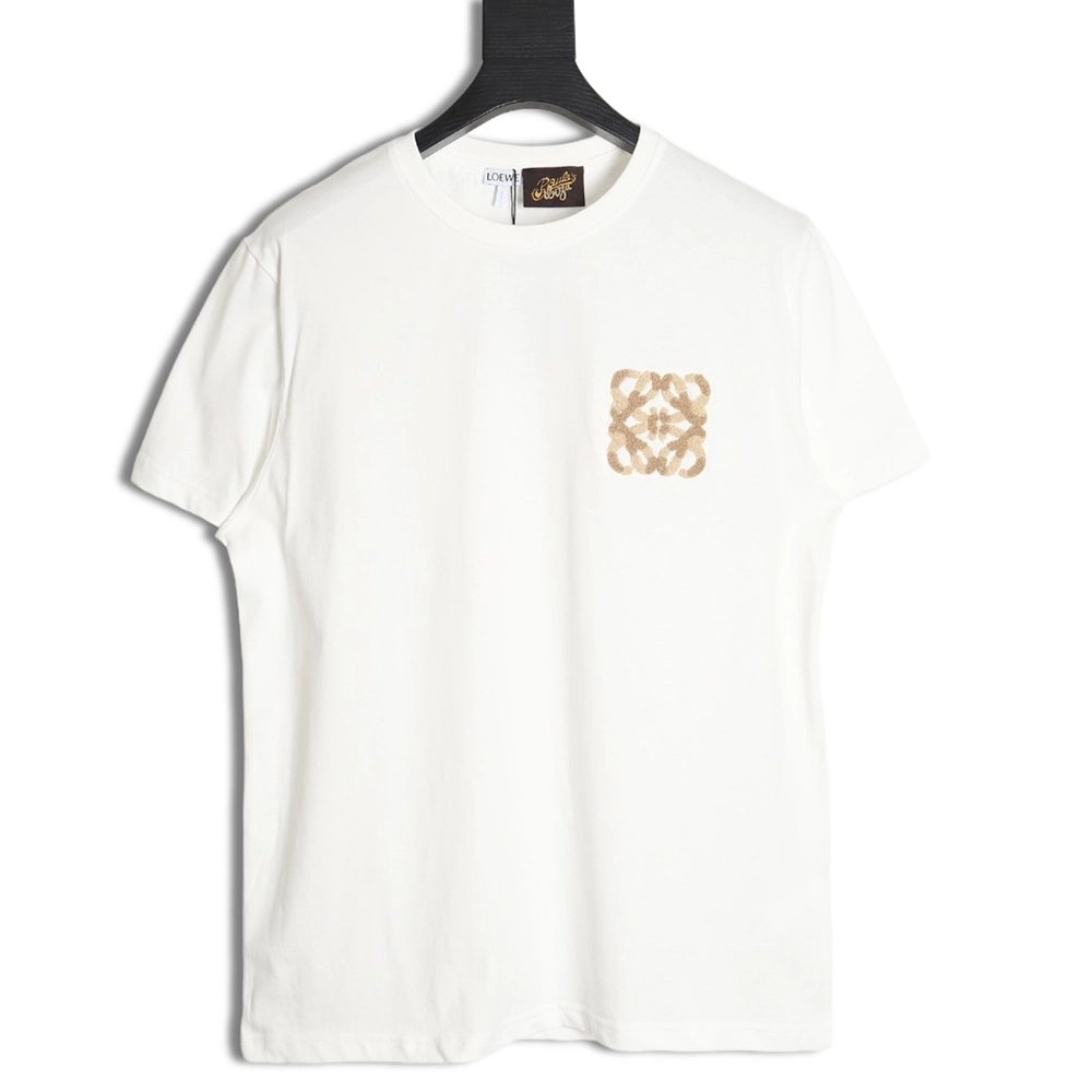 Loewe 24SS wool embroidered short-sleeved T-shirt,All order with free shipping Loewe