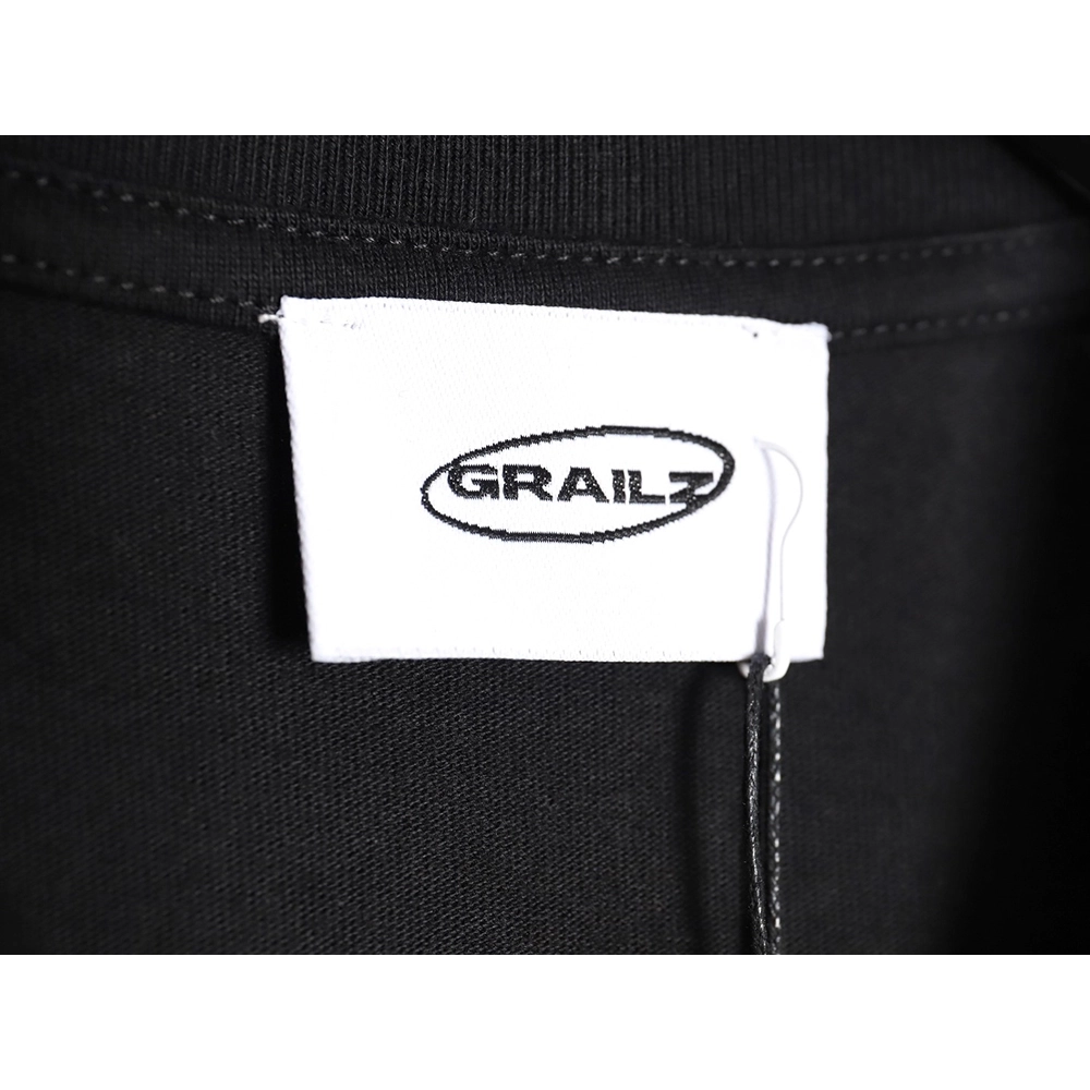 Grailz distressed letter print short-sleeved T-shirt,All order with free shipping Grailz