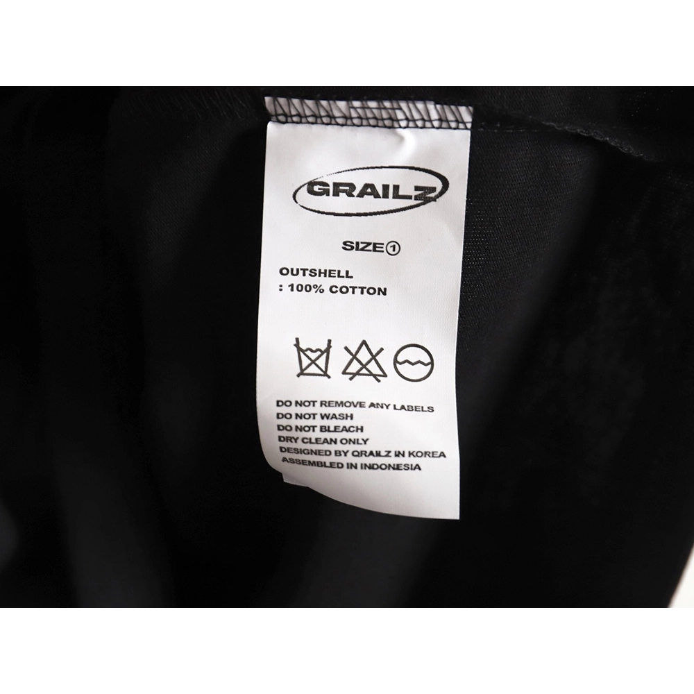 Grailz distressed letter print short-sleeved T-shirt,All order with free shipping Grailz