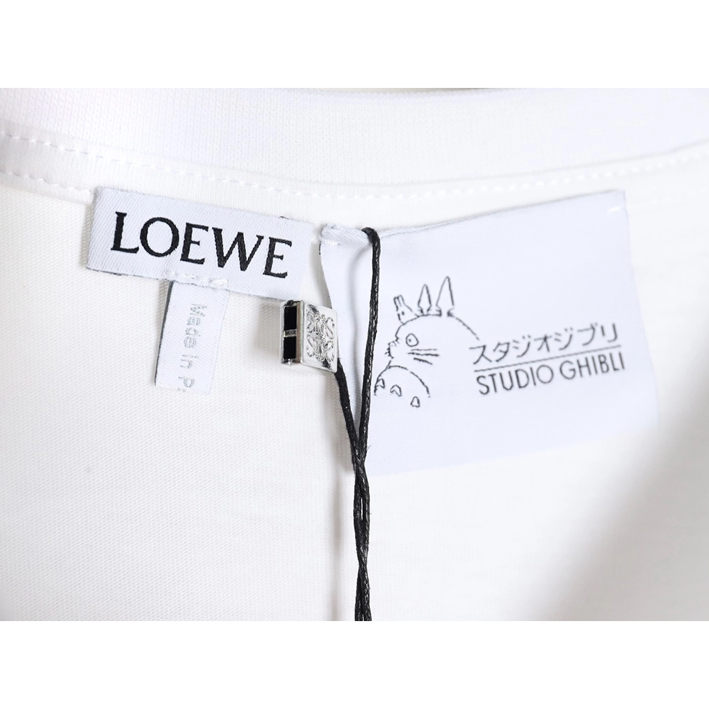Loewe Totoro Limited Edition Pocket Embroidered Short Sleeve T-Shirt,All order with free shipping Loewe