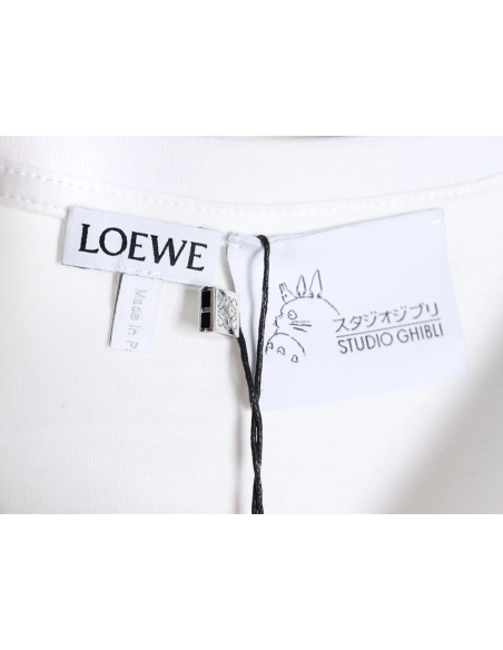 Loewe Totoro Limited Edition Pocket Embroidered Short Sleeve T-Shirt,All order with free shipping Loewe
