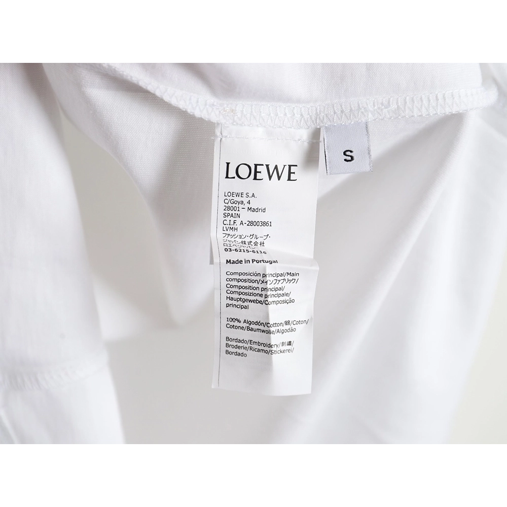 Loewe Totoro Limited Edition Pocket Embroidered Short Sleeve T-Shirt,All order with free shipping Loewe