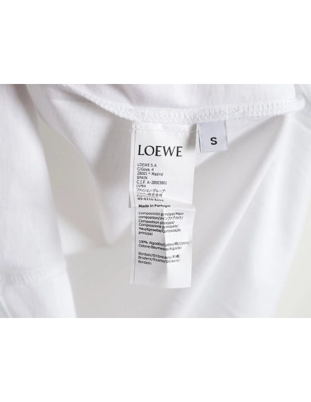 Loewe Totoro Limited Edition Pocket Embroidered Short Sleeve T-Shirt,All order with free shipping Loewe