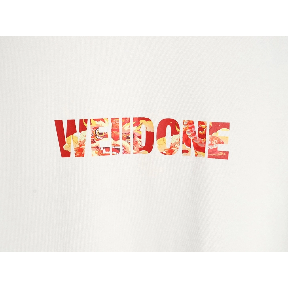 We11done 24SS Dragon Year Letter Printed Short Sleeve T-shirt,All order with free shipping We11done