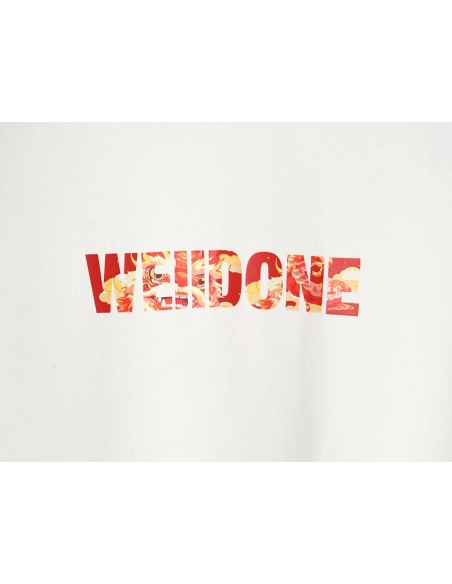 We11done 24SS Dragon Year Letter Printed Short Sleeve T-shirt,All order with free shipping We11done