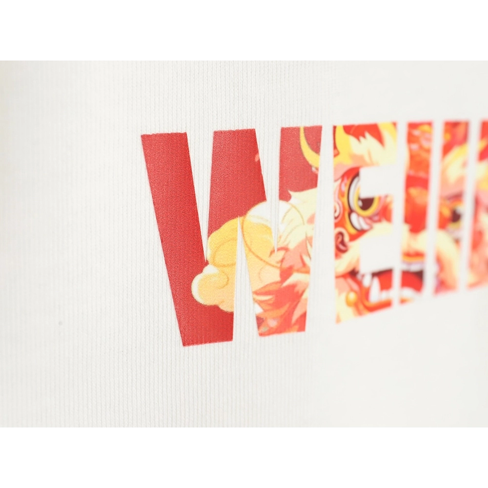 We11done 24SS Dragon Year Letter Printed Short Sleeve T-shirt,All order with free shipping We11done