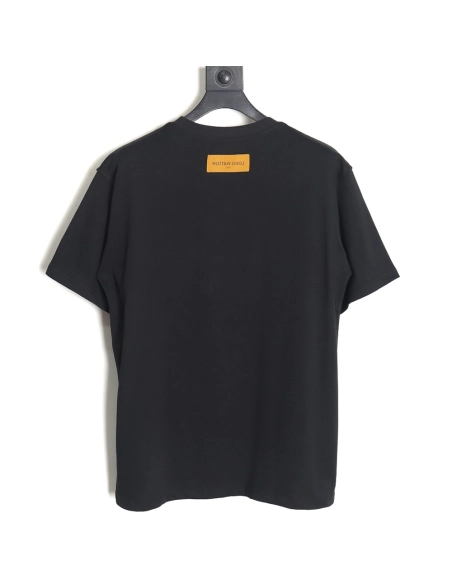 Reps Louis Vuitton geometric neon print short-sleeved T-shirt,All order with free shipping Reps Louis Vuitton