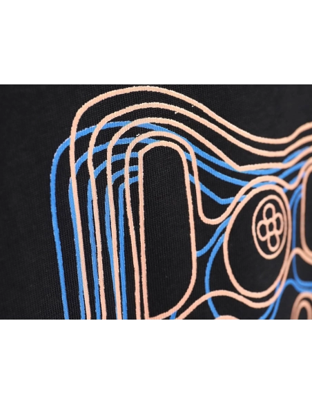 Reps Louis Vuitton geometric neon print short-sleeved T-shirt,All order with free shipping Reps Louis Vuitton